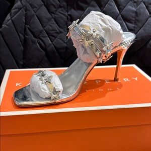 Katy Perry Collections Metallic Floral Heels